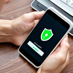 **

"Strong password on a smartphone, with two-factor authentication symbols. Focus on security and protecting personal information. Digital safety concept."

**