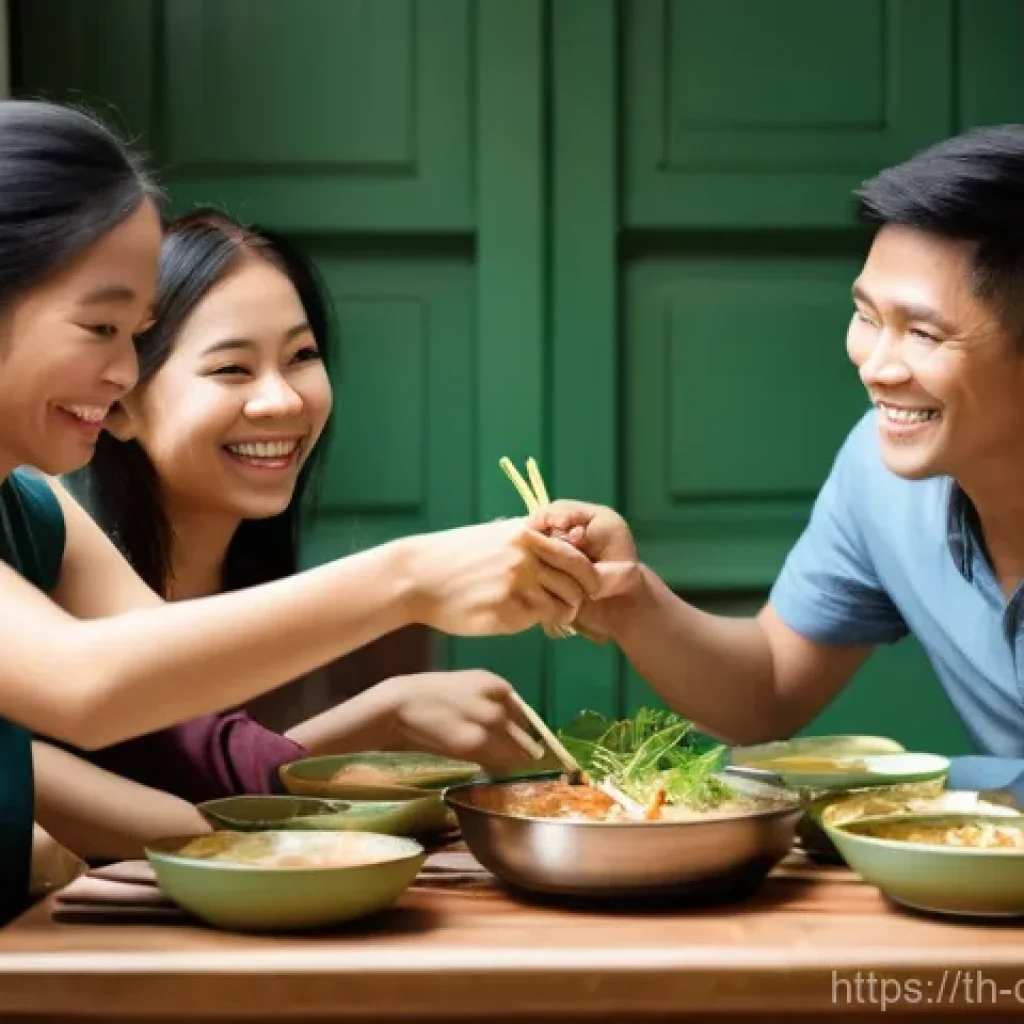 스마트폰 의존성 줄이기 위한 실천 방법 - **Prompt: Joyful Thai Family Dinner, Screen-Free Connection**
"A joyous Thai family, consisting ...
